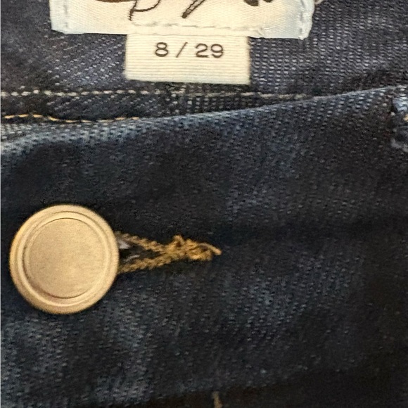 Good American Dolly Joleans Jeans Womens Size 8/29 Petite Flare Blue Denim Pants - Picture 12 of 12